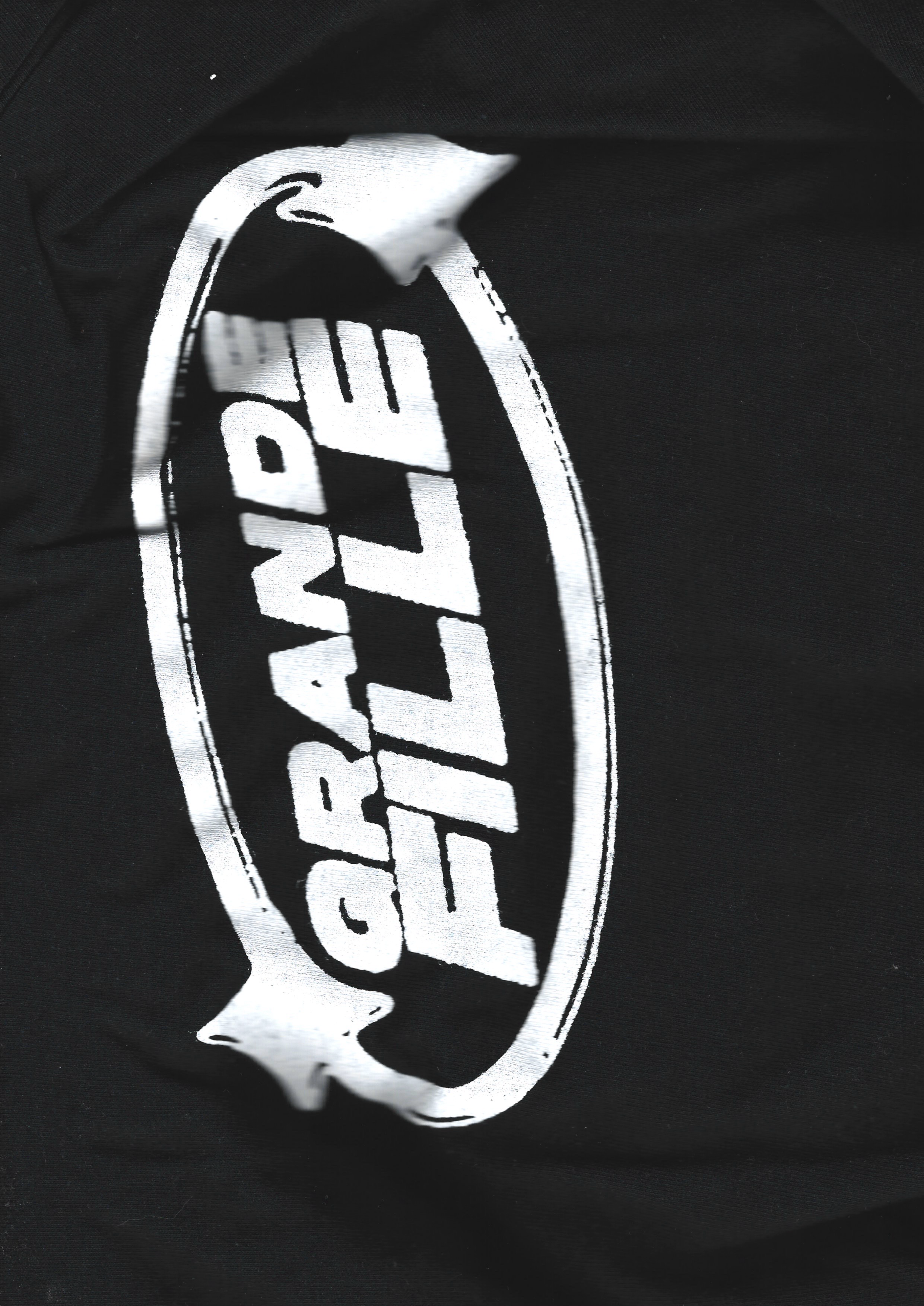 tee shirt noir grandefille visuel grande fille sérigraphie