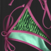Culotte bikini imprimé zèbre, liens latéraux à nouer. Se porte seule ou superposée. Précommande ouverte
